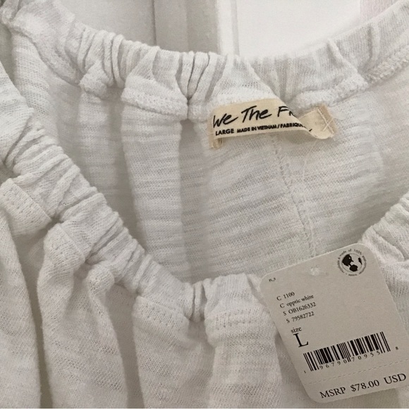 Free People, Parfait Bubble Off The Shoulder Crop Top. - Picture 6 of 11